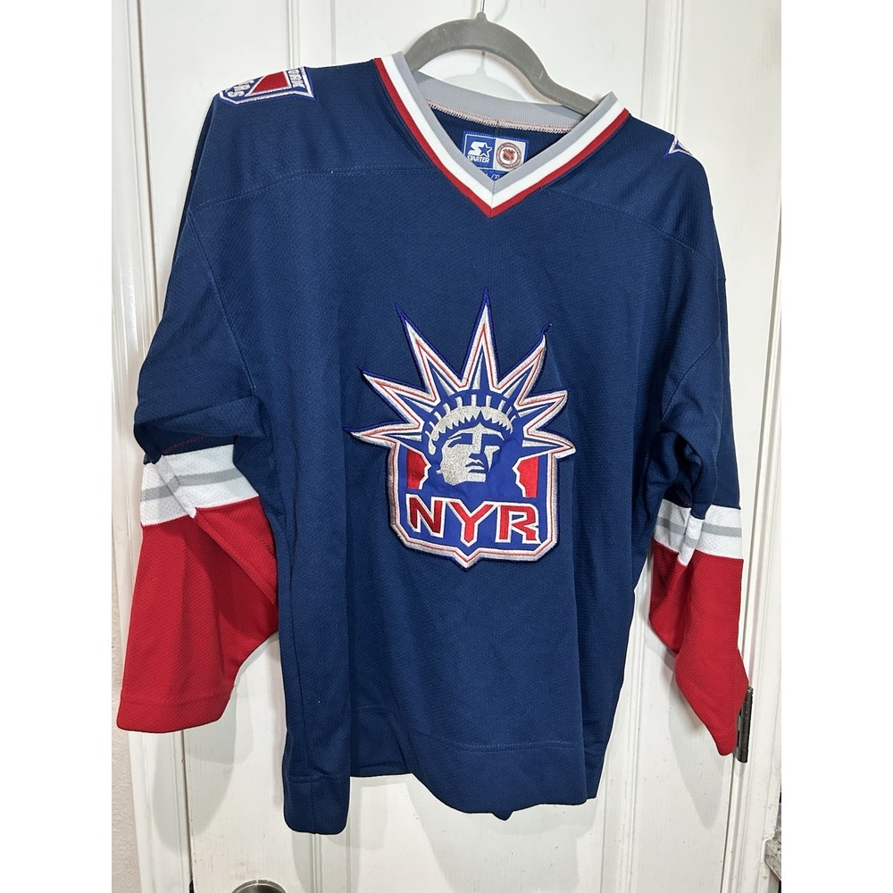 Vintage Starter New York Rangers Liberty Alternate NHL Hockey Jersey Youth XL